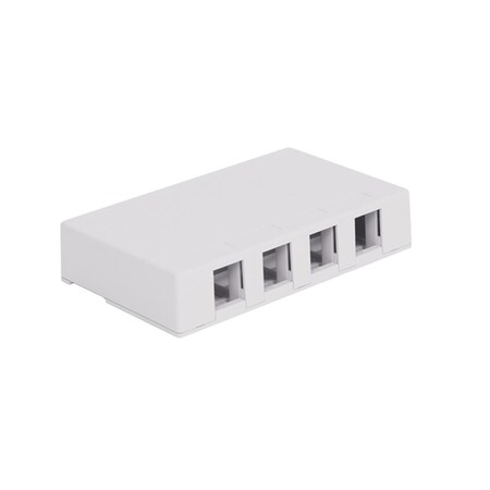 Icc 4 Port Surface Mount Box - White IC107SB4WH